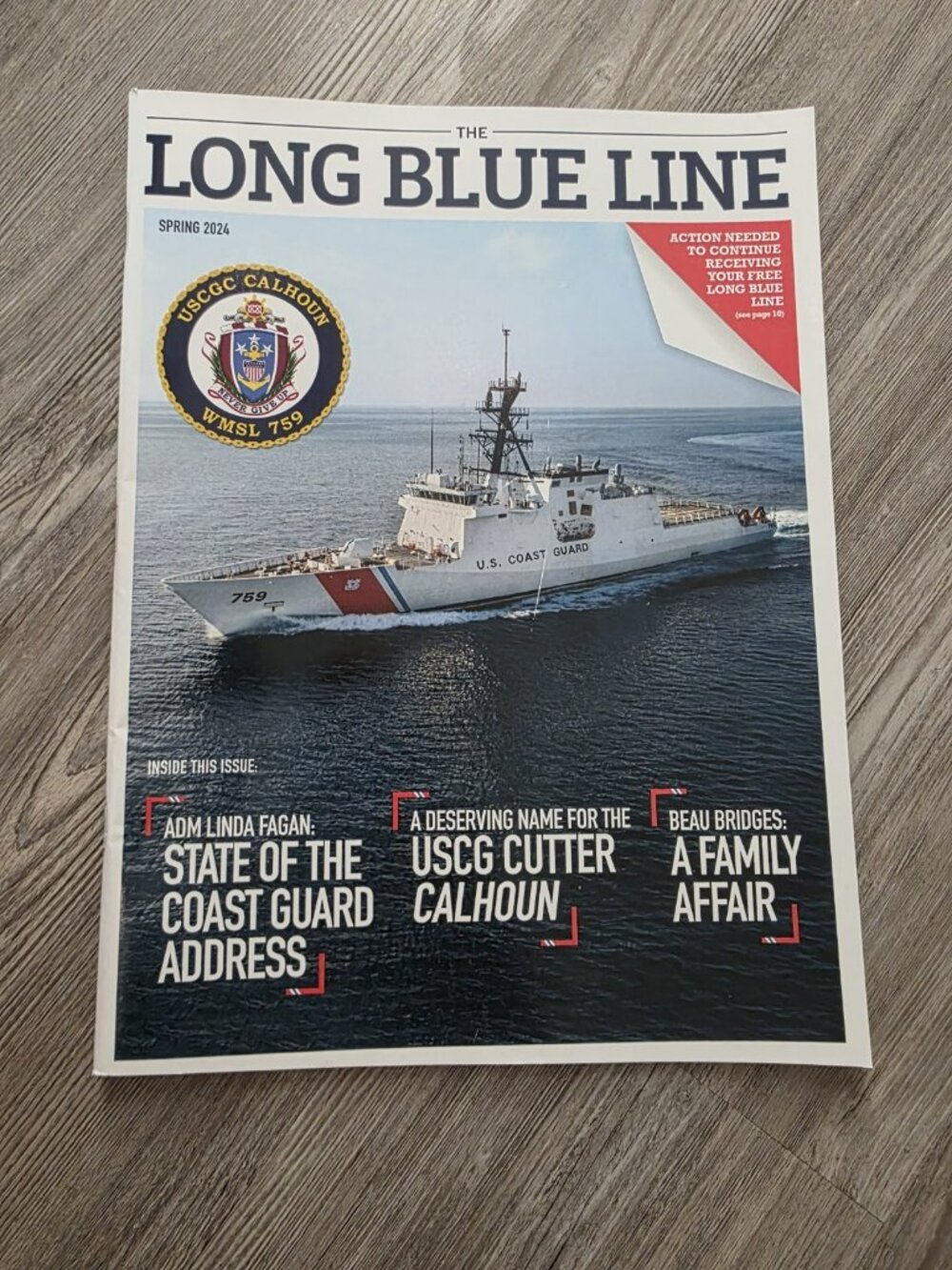 The Long Blue Line Spring 2024  U.S. Coast Guard History & Heritage Publication